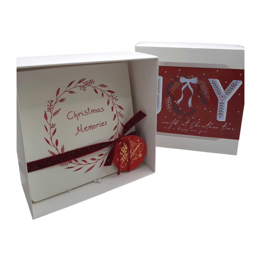Χειροποίητο κεραμικό καδράκι Merry Roses «Christmas Memories»
