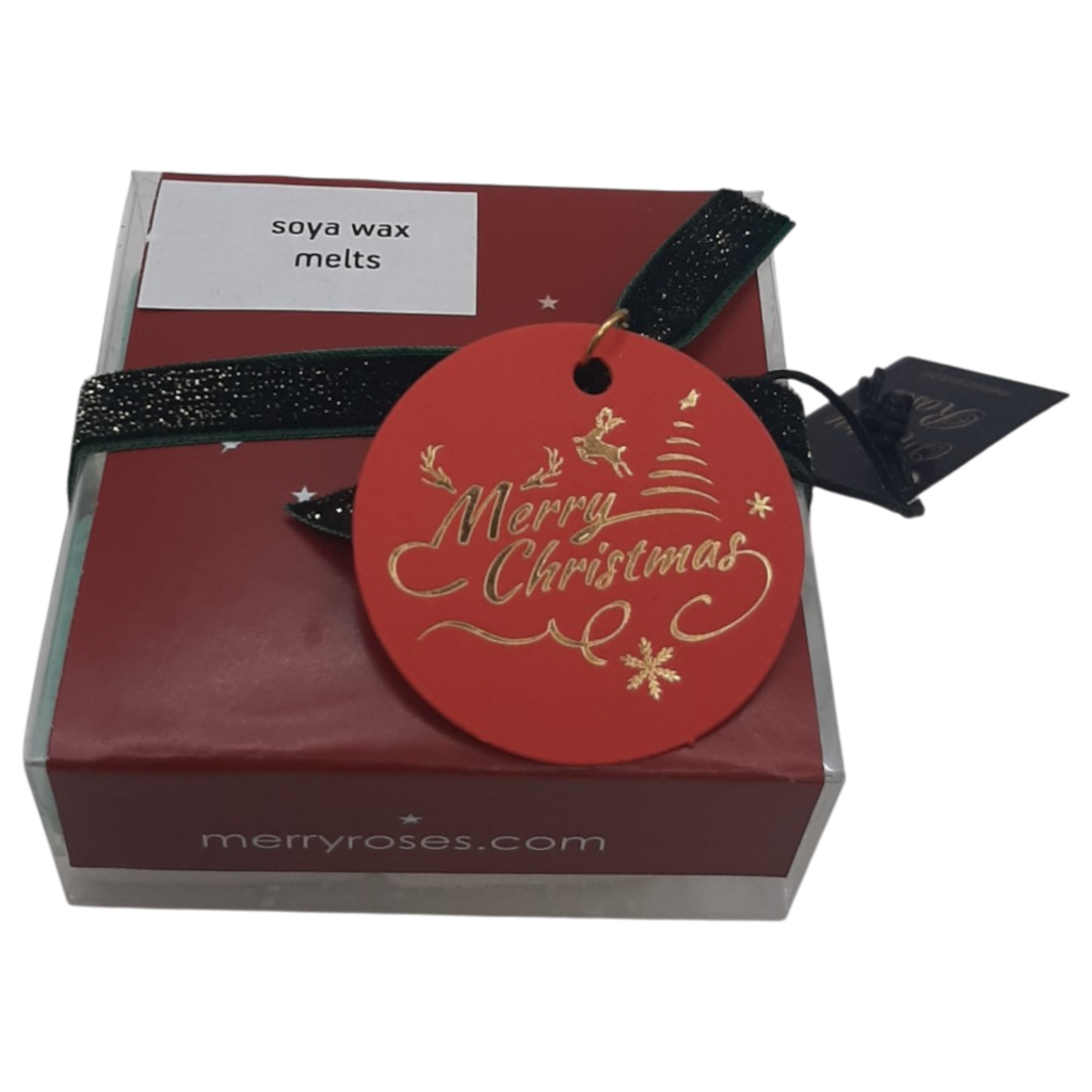 Wax melts σόγιας σε κουτί δώρου «Merry Christmas»