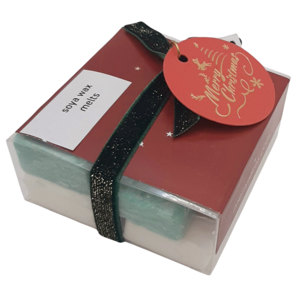 Wax melts σόγιας σε κουτί δώρου «Merry Christmas»